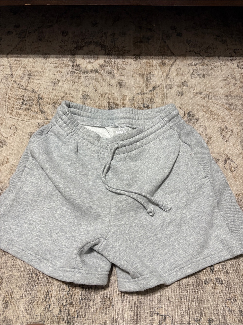 TNA Cozy Women's Heather Gray Sweat Shorts